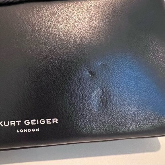 Kurt Geiger Mini Kensington Drench Bag Leather Black - Picture 7 of 9